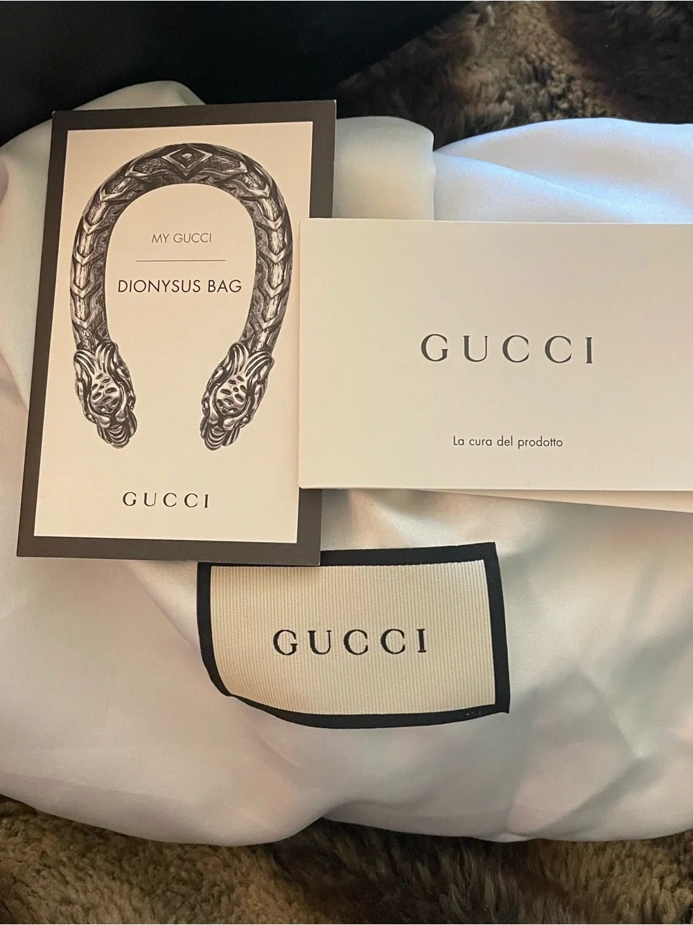 🔥Authentic Gucci Black Leather Dionysus Small Shoulder Bag - Picture 6 of 10